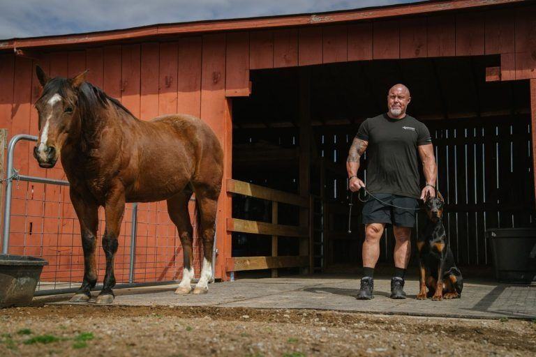 Training on a farm near Knoxville
